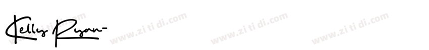 Kelly Ryan字体转换